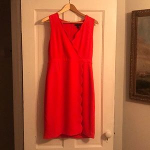 J Crew Size 8 dress in neon orange, NWT